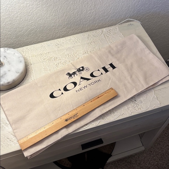 Coach New Dust Bag for Handbag Travel Storage Etc Beige Black - Picture 4 of 7